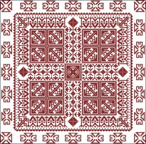 Подушка вышивка славянский орнамент
