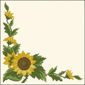 sunflowers table topper