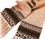 Мужской турецкий шарф с бахромой
