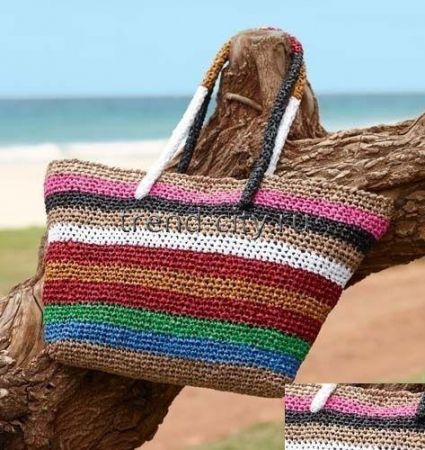 Пляжная сумка крючком — модный аксессуар своими руками
