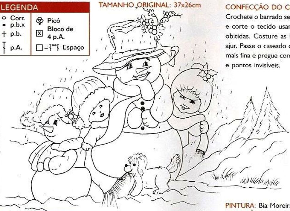 С Новым Годом! схема вышивки гладью