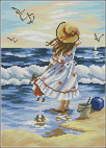 Девочка на берегу моря