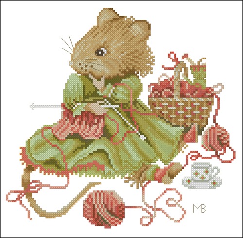 № 34873 Vera the Mouse - Knitting