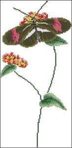Vlinder bruin-rose