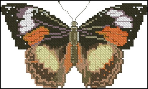 Бабочки – Схема вышивки крестом, скачать бесплатно!