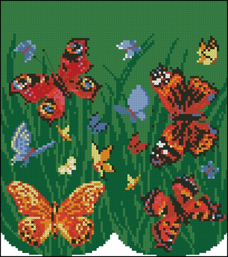 Бабочки на лугу