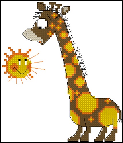 Жираф и солнышко