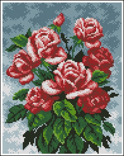 5034 Великолепный букет роз (набор для вышивания крестом)