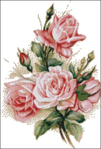 Букет нежных роз