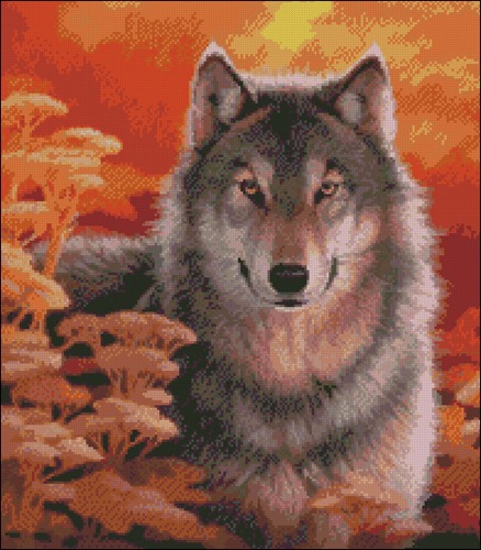«Волк-одиночка, высокая …» — картинка создана в Шедевруме