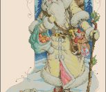 Новогодний носок с Дедом Морозом