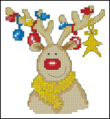 Fun Rudolf Christmas Card