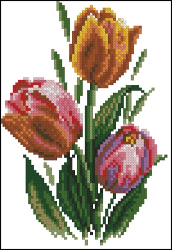 Buttonhole with tulips