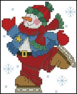 Holiday Treats Skating Snowman