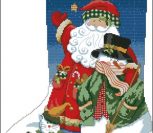 Santa and Snowman stocking