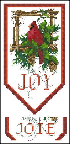 Cardinal Joy Mini Banner