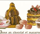 Chocolate Dome and Macaroon