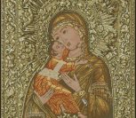 Владимирская икона Божией Матери (в пастельных тонах)