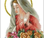Дева Мария с цветами