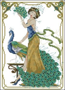 Peacock lady