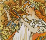 Autumn Melody, after A. Mucha