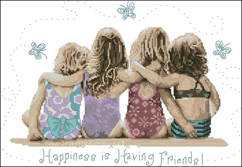 Happiness is having friends