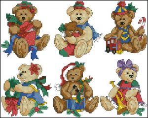 Teddy Treasure ornaments