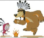 Маша и медведь "Индейцы"