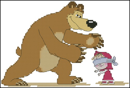 Маша и медведь "Жмурки"