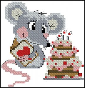 Мышка с тортиком