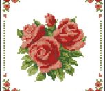 Rose Cross Embroidery