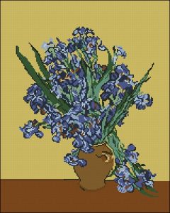Vase mit Irises