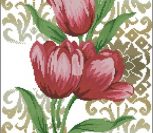 Тюльпаны и винтажный узор
