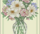 Flowers in Tall Vase