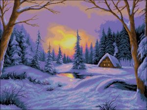 Сказочный зимний пейзаж