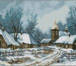 Зимняя деревня (пейзаж)