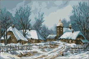 Зимняя деревня (пейзаж)