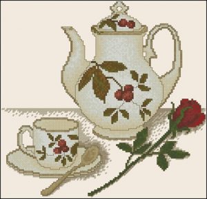 A Spot of Tea - Raspberry Teapot