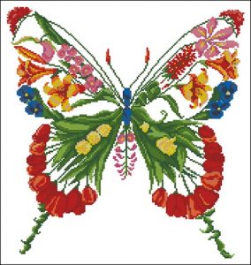Цветочная бабочка "Ирис"