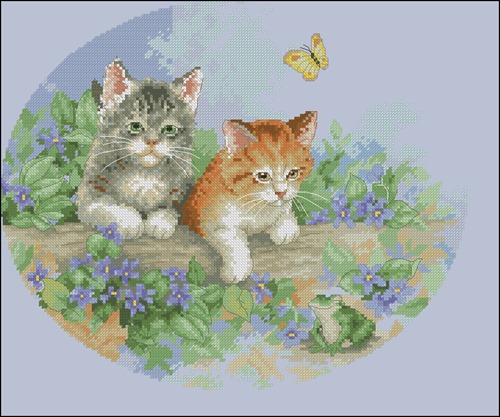 Double Cat Illustration