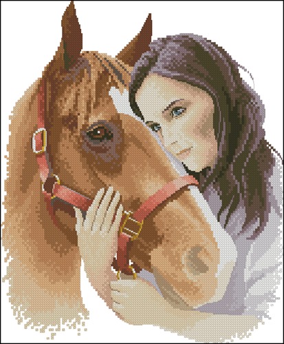 Dream Art - Девушка с лошадью