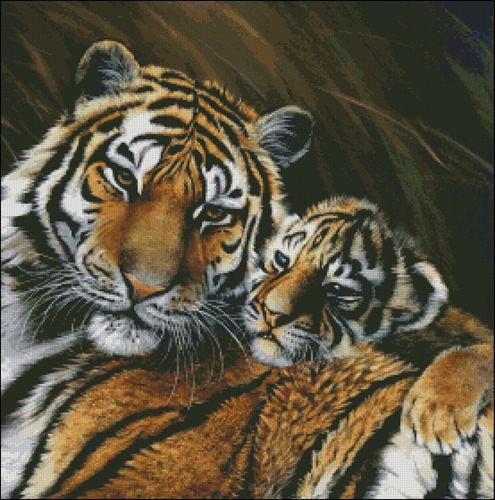Tigress and Cub