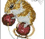 Ginger Mouse with cherry