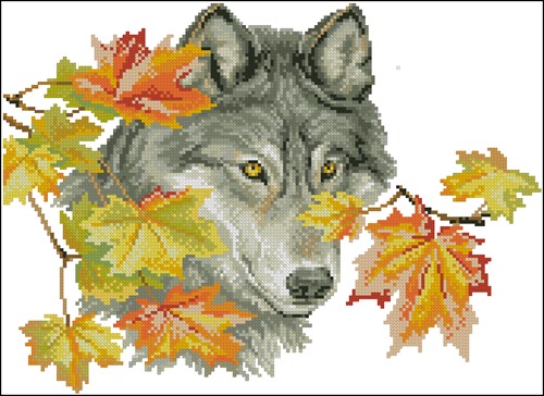 Волки, собаки - Схемы вышивки бисером. Алмазная вышивка мозаика