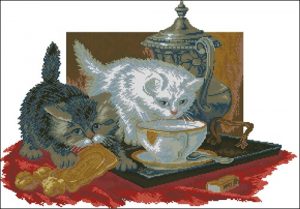 Чаепитие (котята)