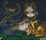 Mermaid With a Golden Dragon