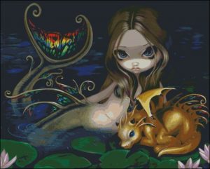 Mermaid With a Golden Dragon