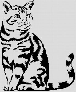 Кошка с тигровым узором