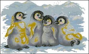 Забавные пингвинята