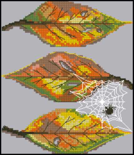 Дизайн машинной вышивки Листья папоротника